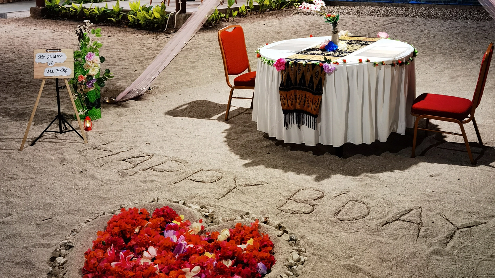 Romantic Dinner Setup